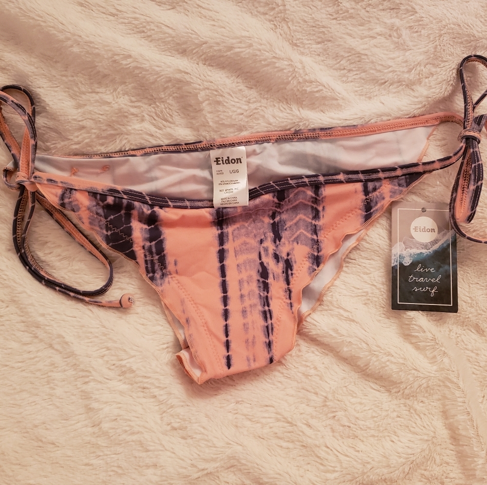 Eidon Ruched Side-tye Bikini Bottoms